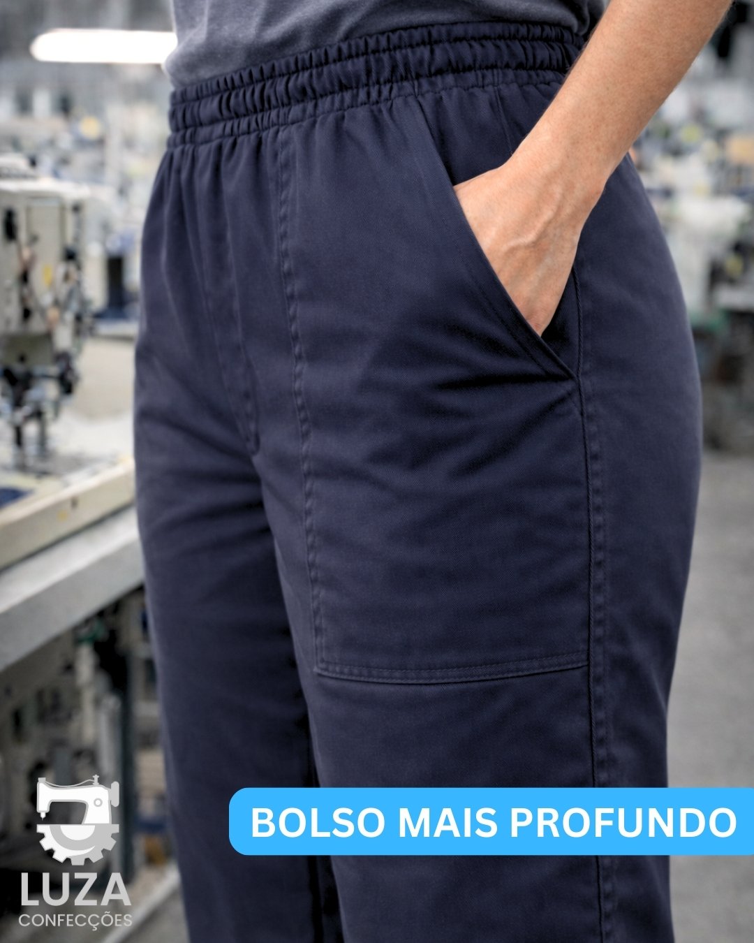 Calça de Brim Feminina - Luza Confecções