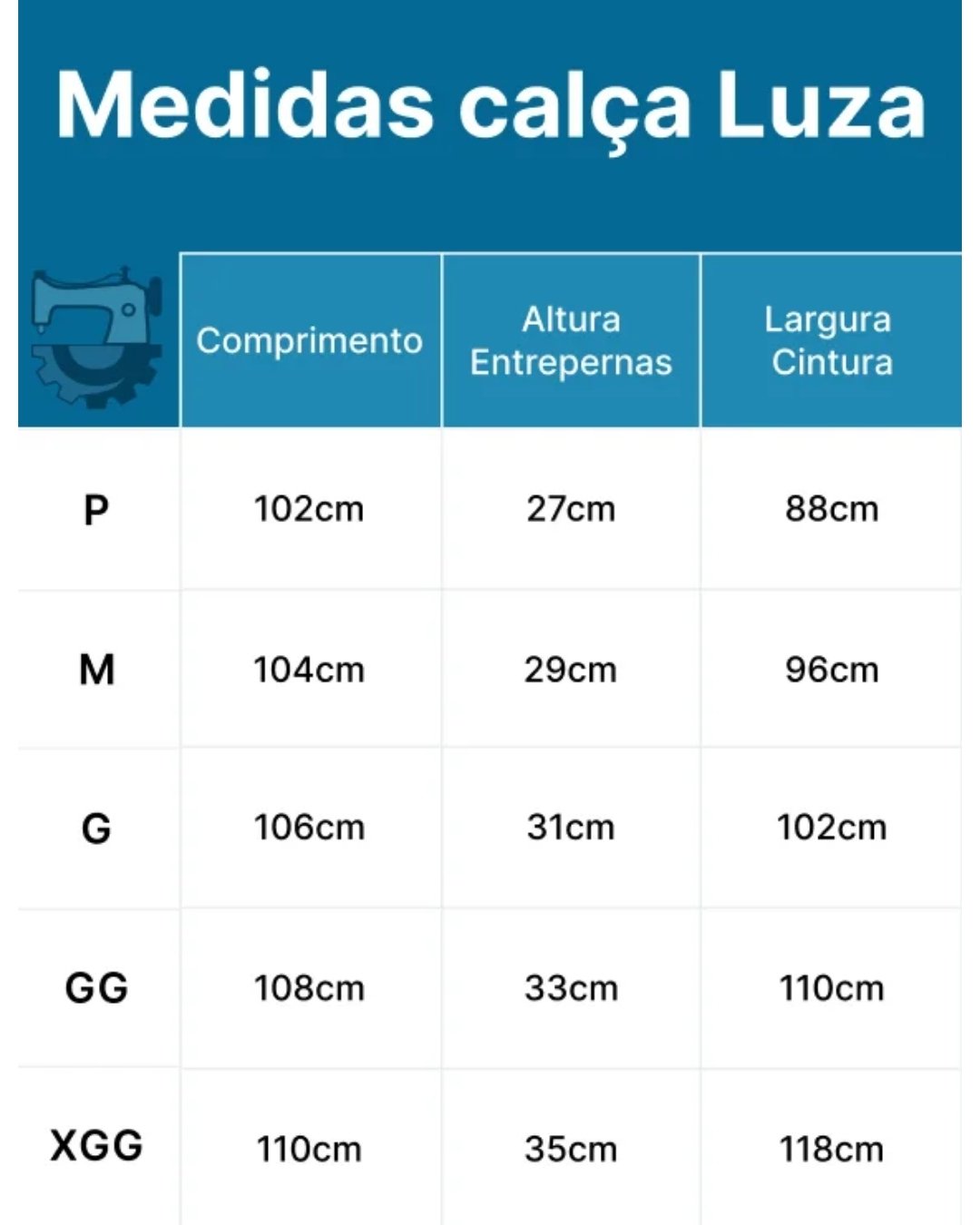 Calça de Brim Feminina - Luza Confecções