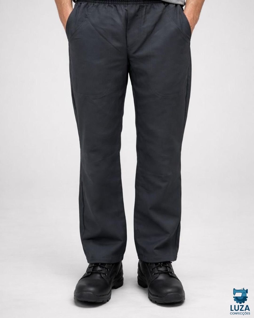 Calca de Brim Masculina Sem Faixa Refletiva Luza Uniformes Profissionais Curitiba 2