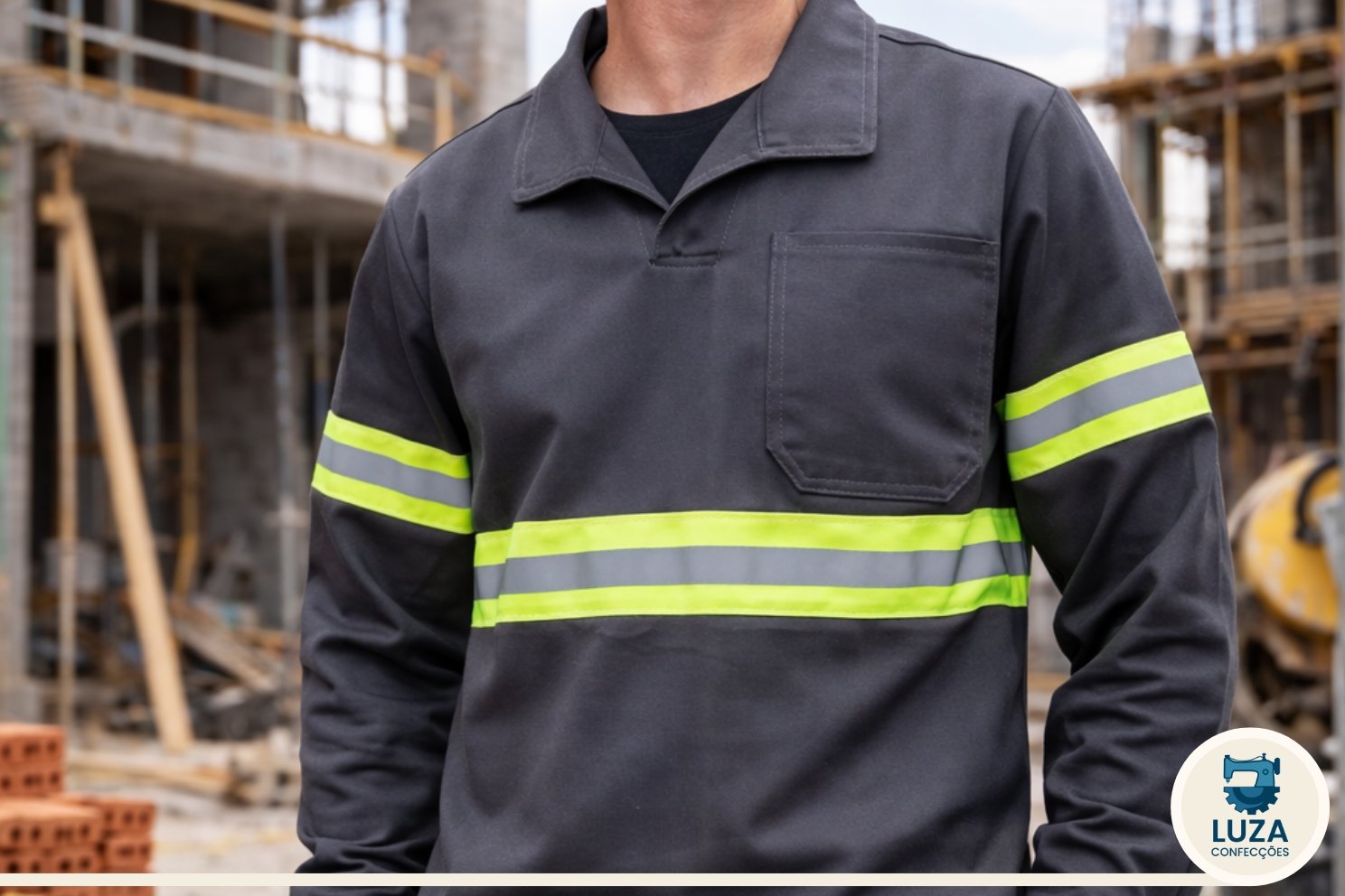 Camisa em Brim Luza Uniformes Profissionais