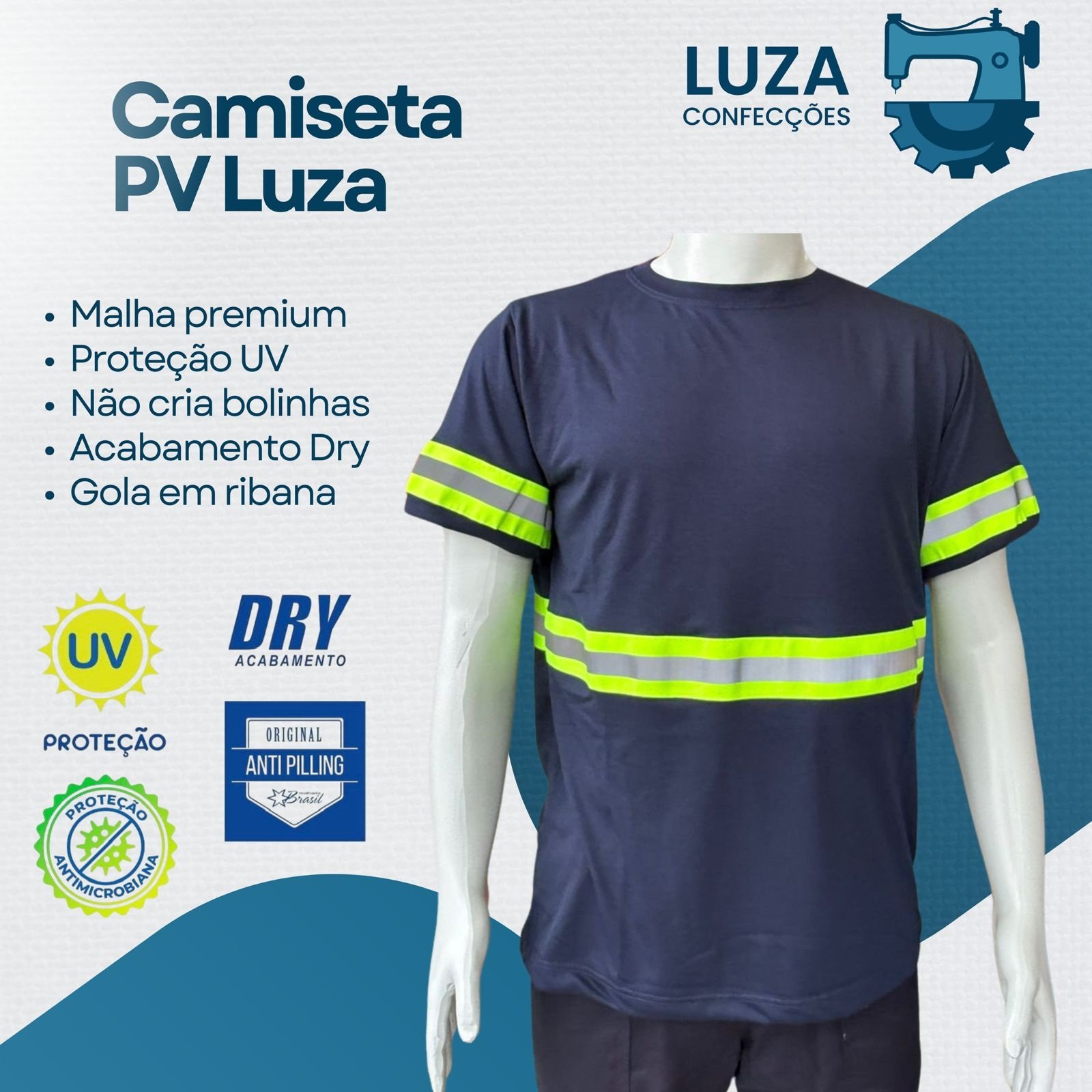 Camiseta PV Luza Uniformes Profissionais 3