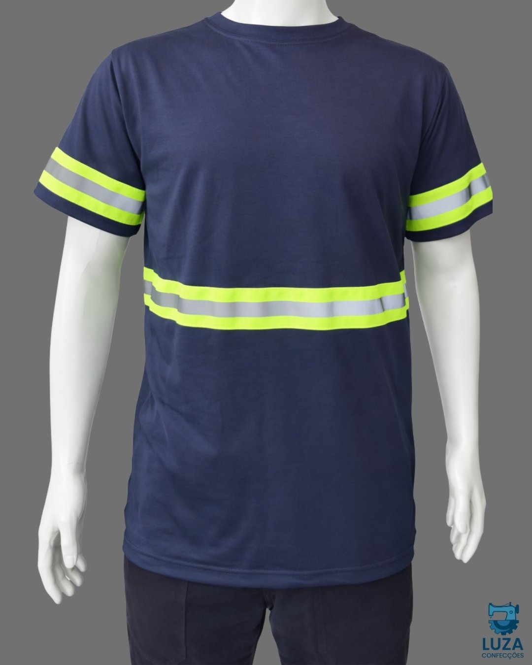 Camiseta PV Operacional Manga Curta com Faixa Refletiva 3