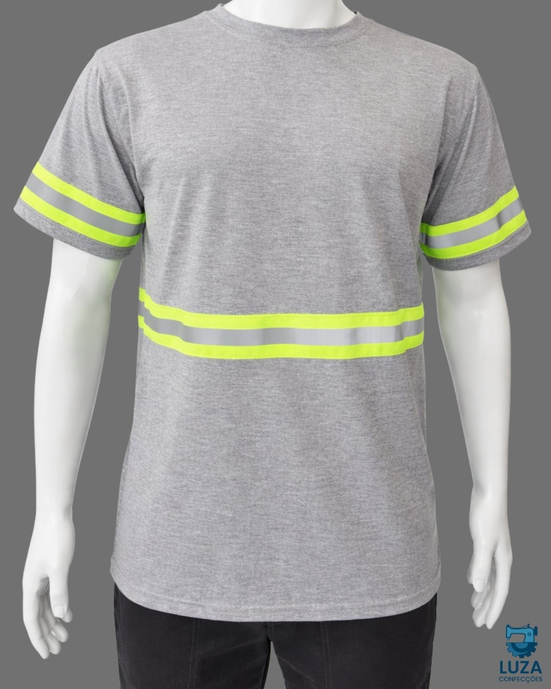 Camiseta PV Operacional Manga Curta com Faixa Refletiva 4