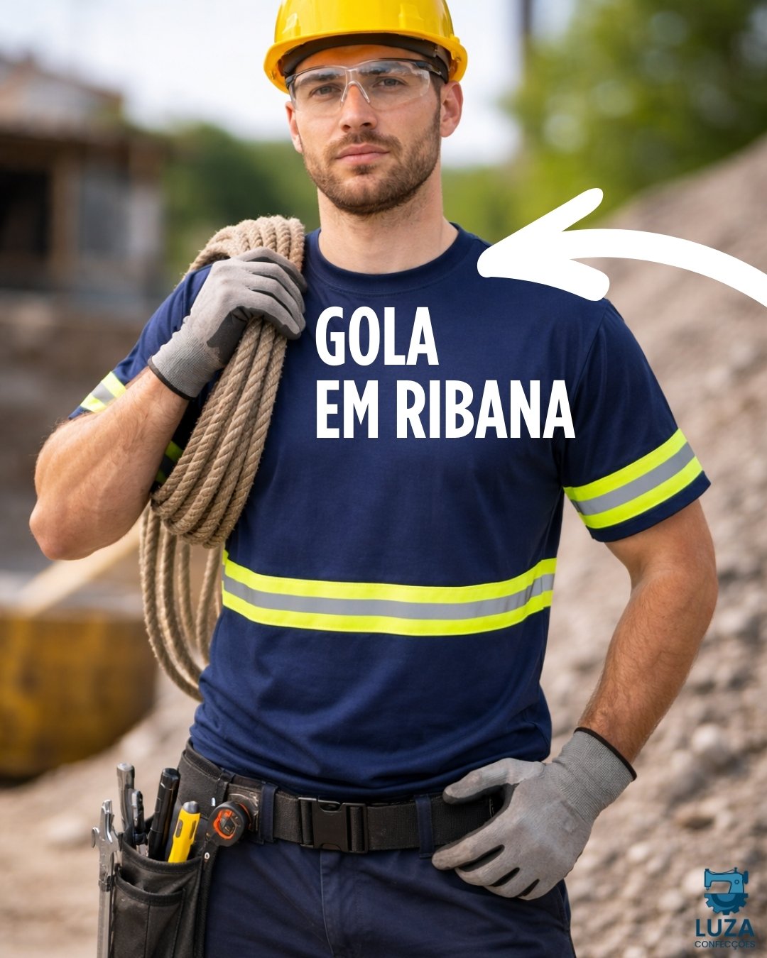 Camiseta PV Operacional Manga Curta com Faixa Refletiva 5