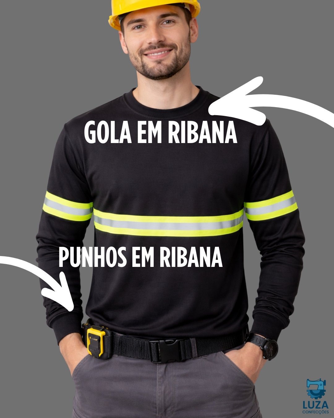 Camiseta PV Operacional Manga Longa Luza Uniformes Profissionais 6