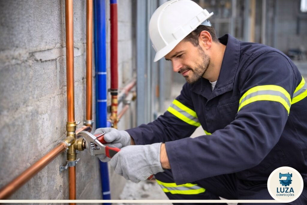 Uniformes Profissionais em Curitiba Cojunto em Brim Luza Uniformes Operacionais 14