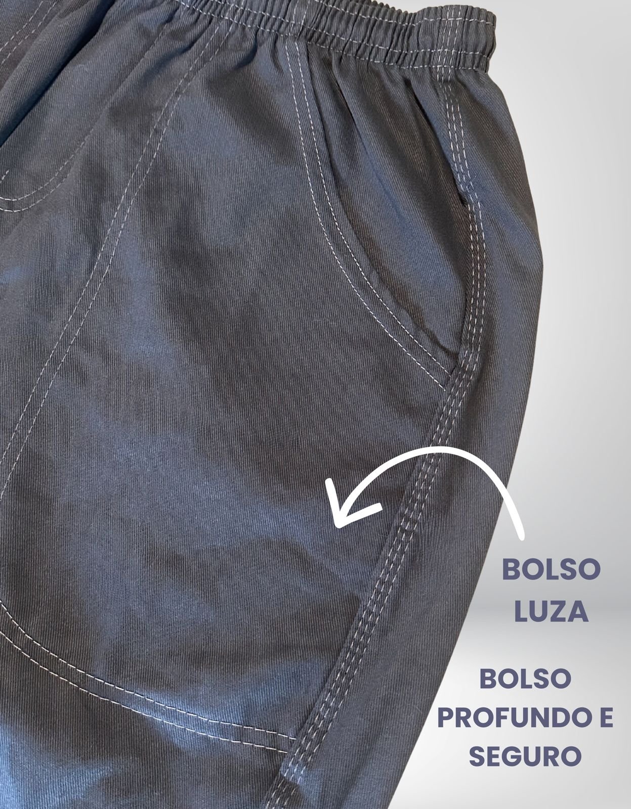 Calca de Brim Masculina Uniforme Luza Confeccoes 1