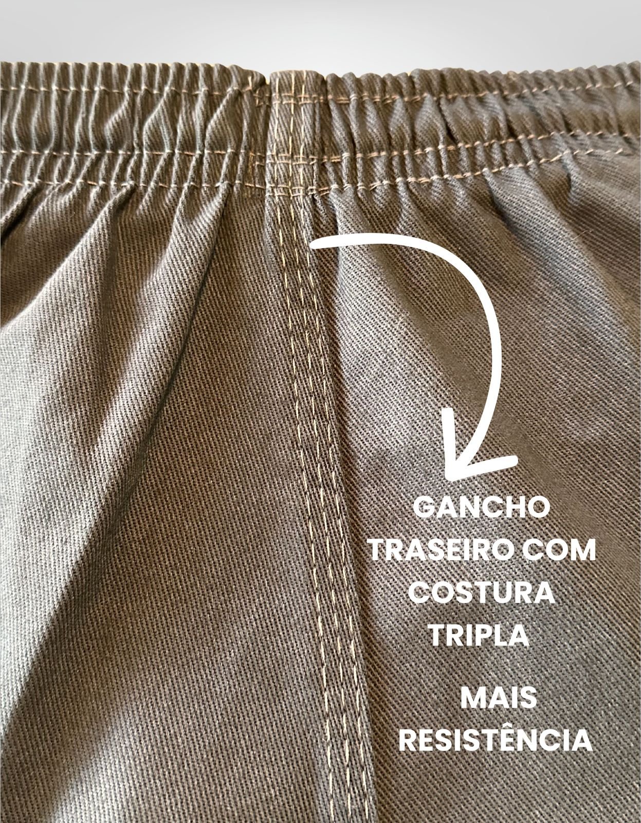 Calca de Brim Masculina Uniforme Luza Confeccoes 3