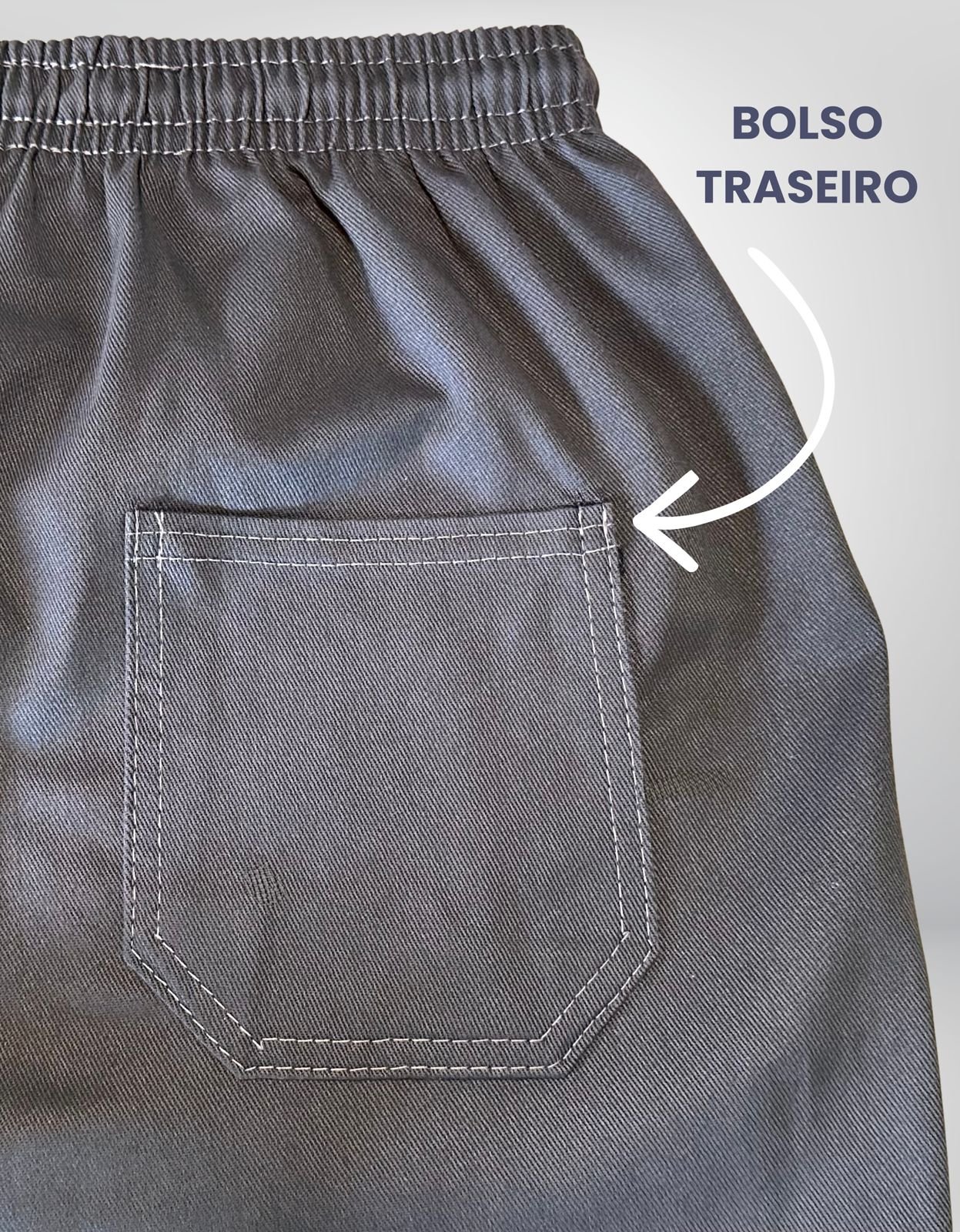 Calca de Brim Masculina Uniforme Luza Confeccoes 4