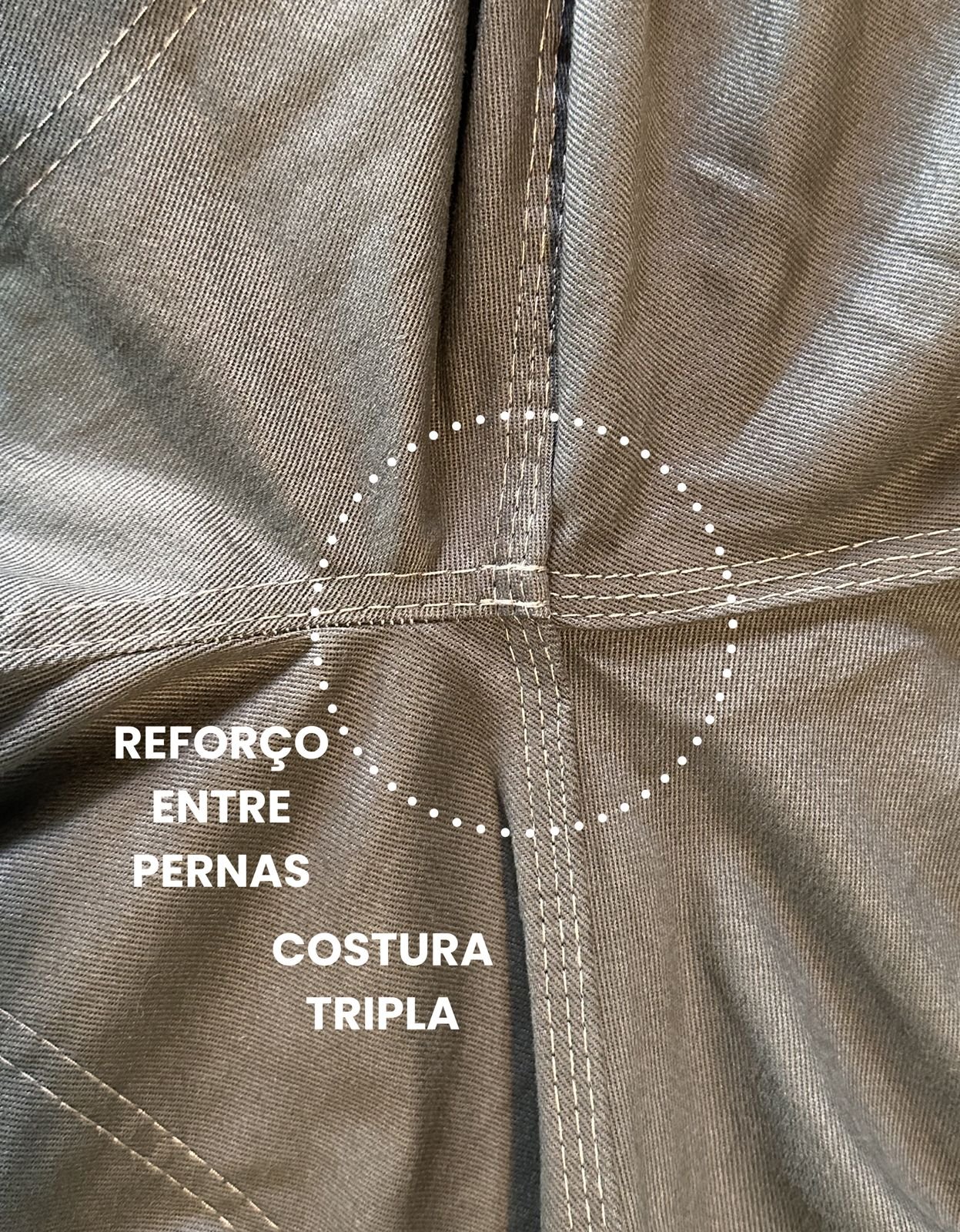 Calca de Brim Masculina Uniforme Luza Confeccoes 6