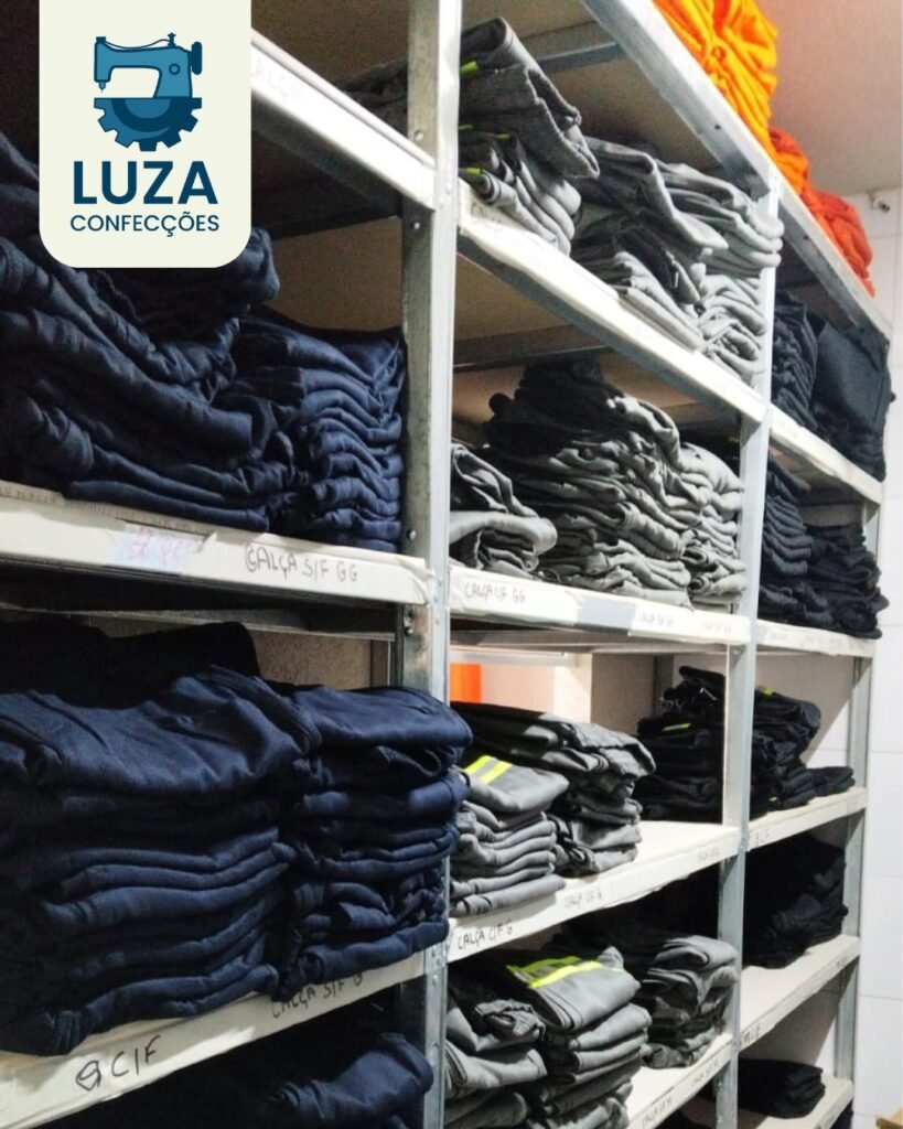 Calca de Brim Masculina Uniforme Luza Confeccoes