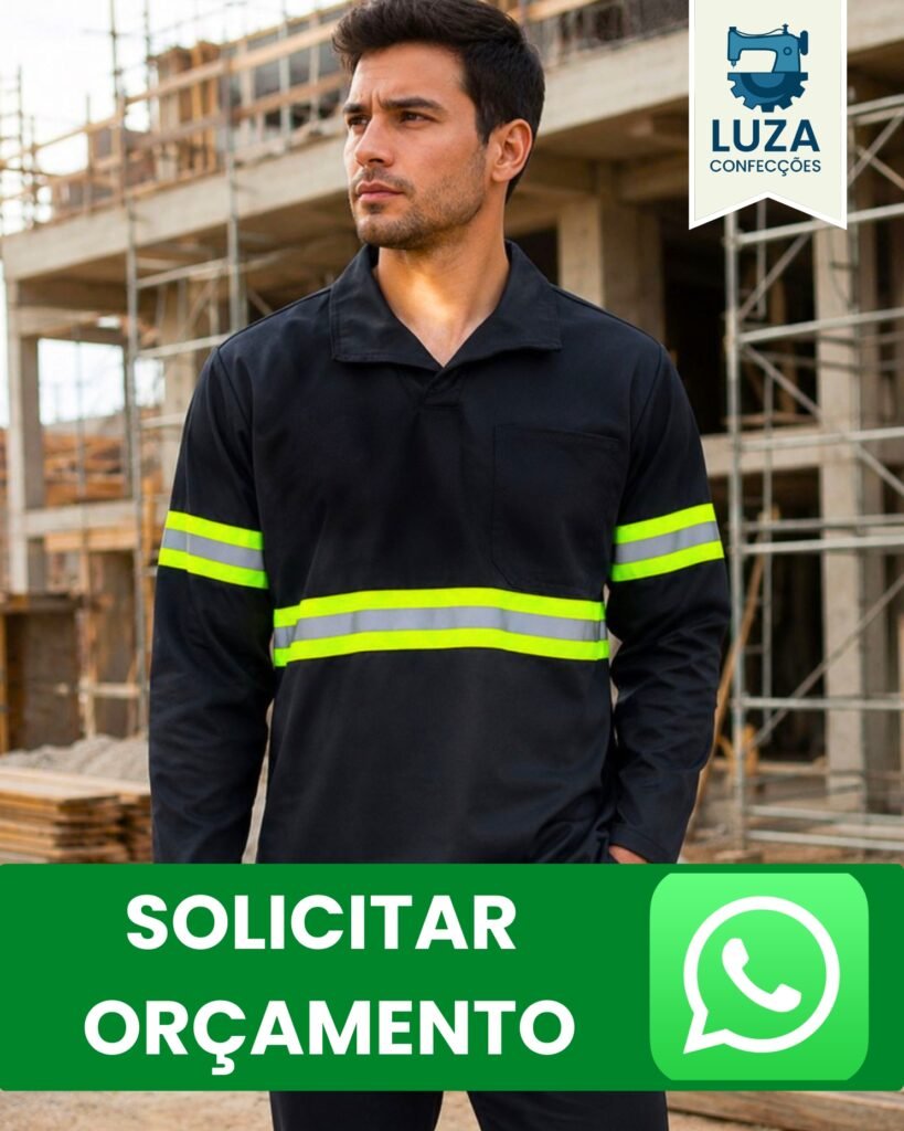 Uniformes com Faixa Refletiva Envio Para todo o Brasil Luza Confeccoes