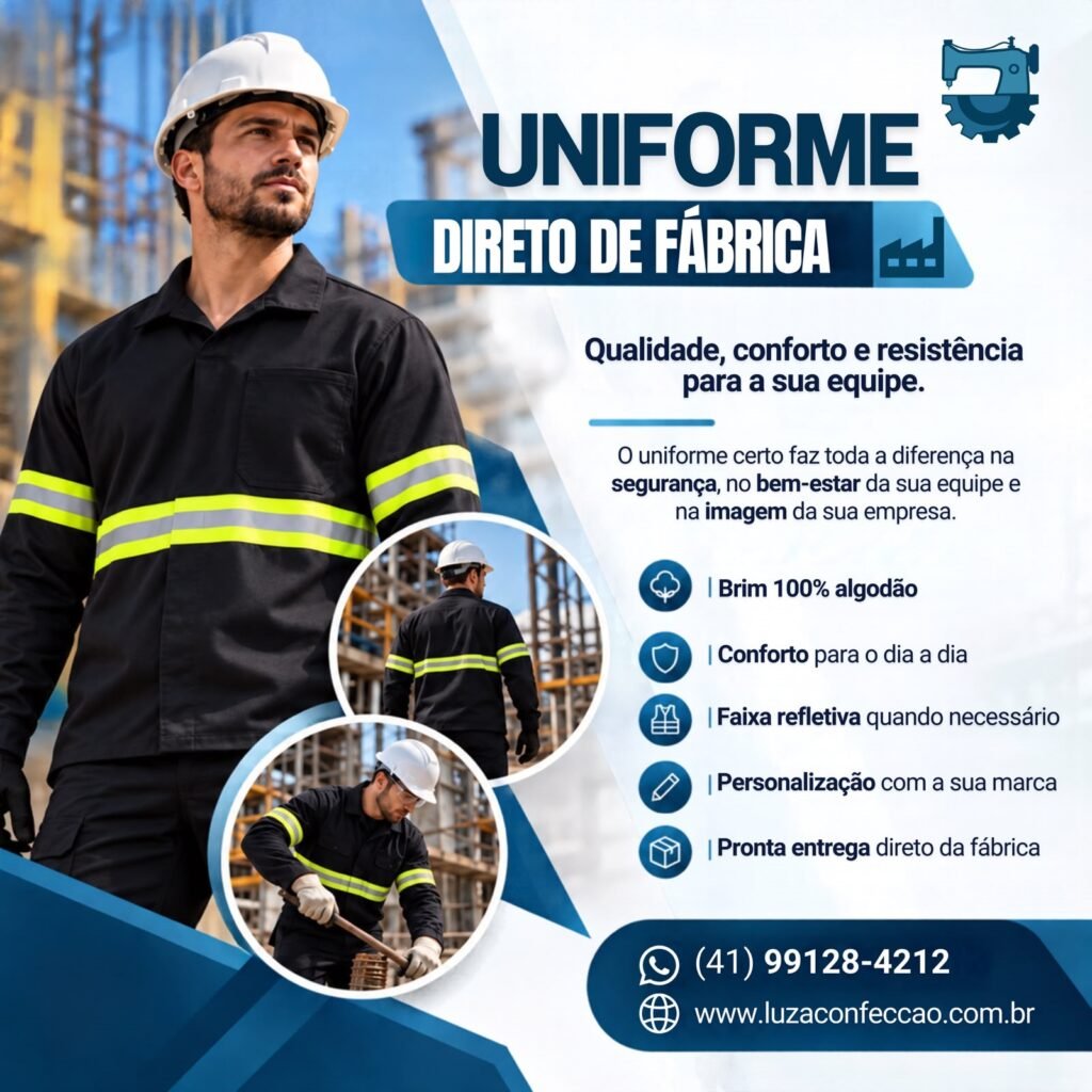 Uniformes em Brim Direto da Fabrica