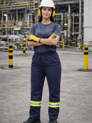 Calça de Brim Feminina Luza Confecções (2) Calça de Brim Feminina Luza Confecções (2)